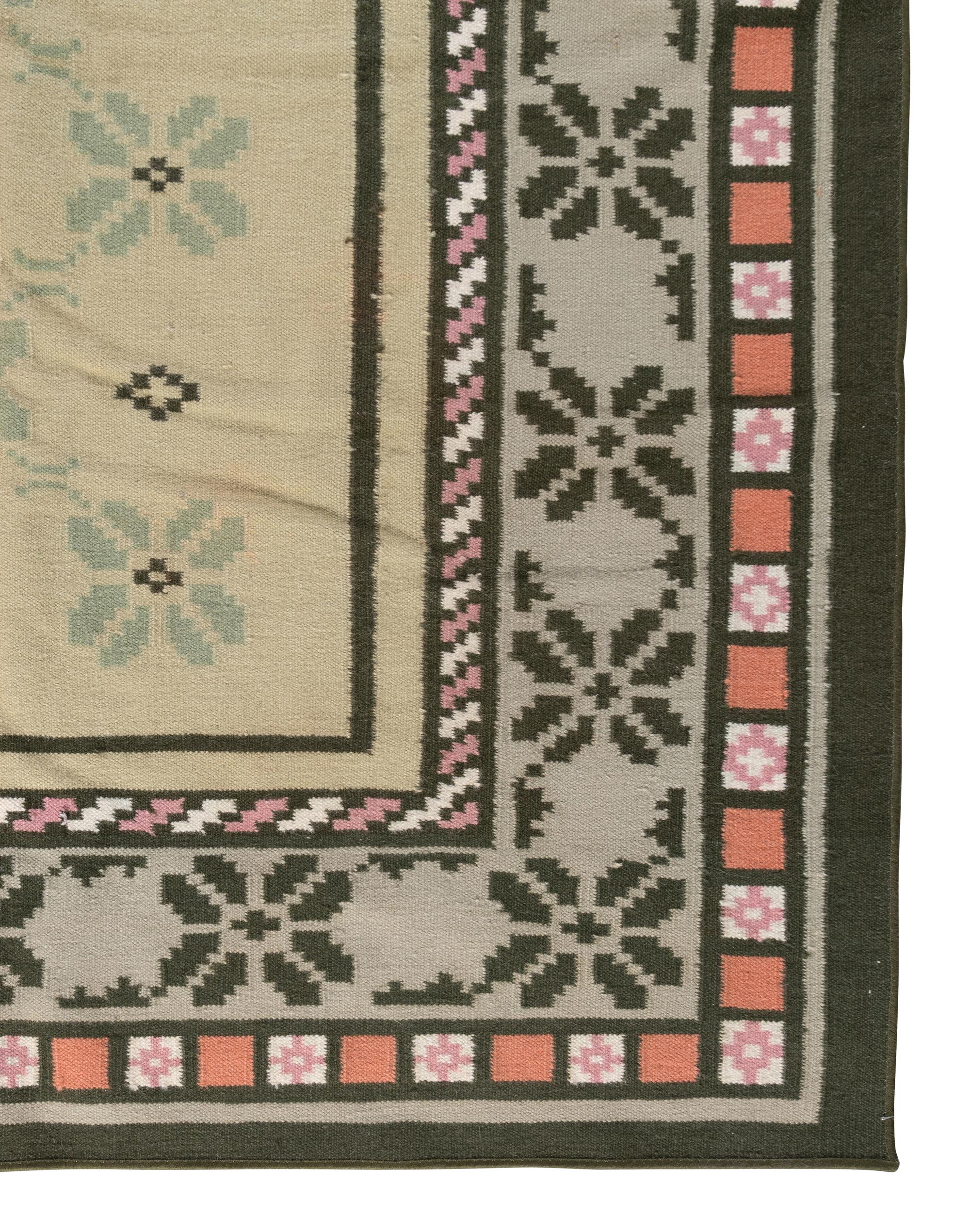 A Dhurrie Flatweave Rug