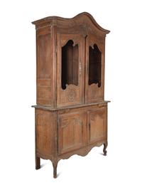A Louis XV Provincial Walnut Buffet a Deux Corps — 18TH CENTURY