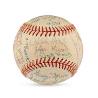 A 1956 Denver Bears Team Signed Autograph Baseball