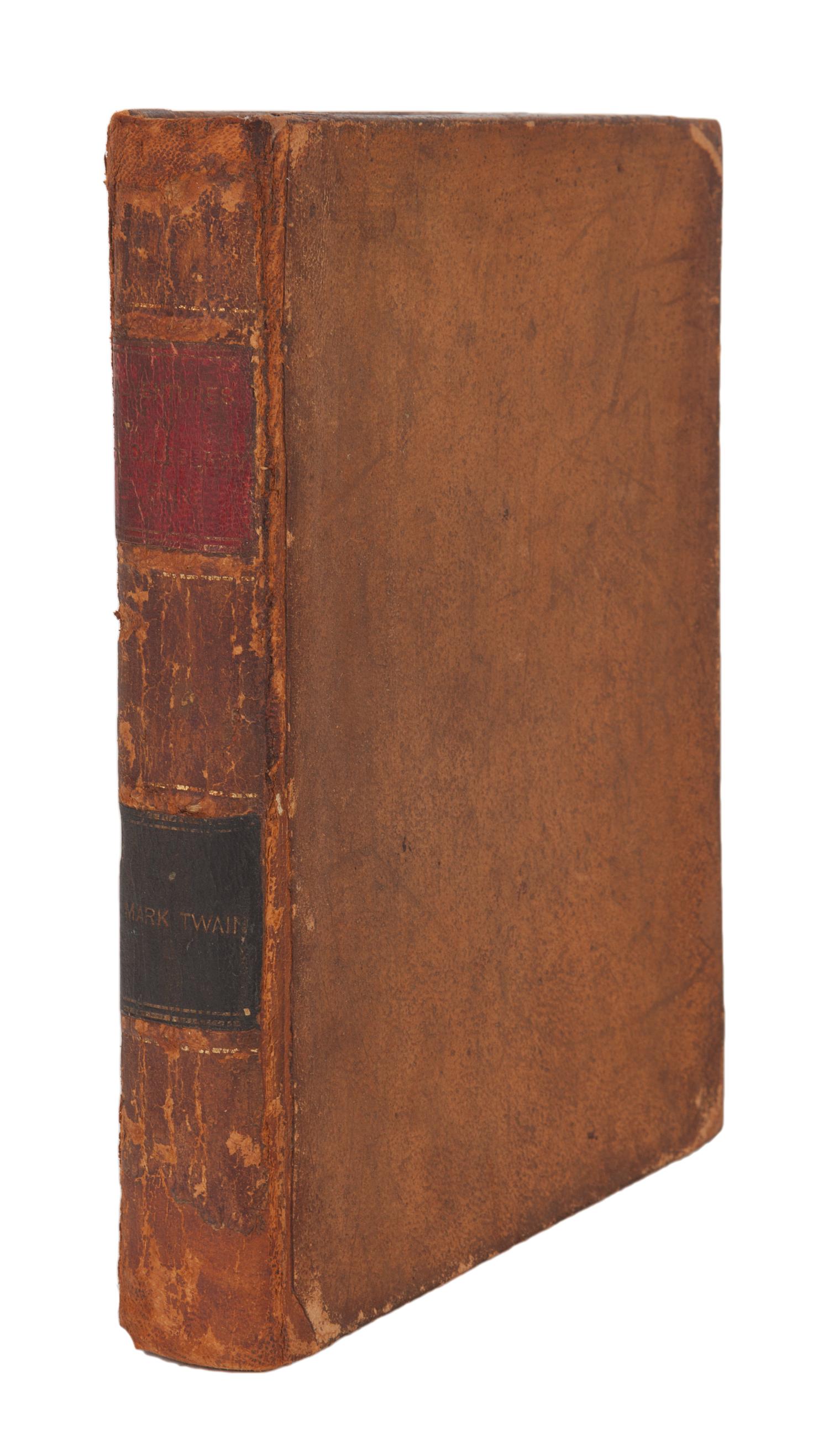 CLEMENS, Samuel Langhorne ("Mark Twain") (1835-1910). The Adventures of Huckleberry Finn . New York: Charles L. Webster and Company, 1885.
