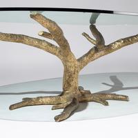 Gilt bronze tree-form table, c. 1970