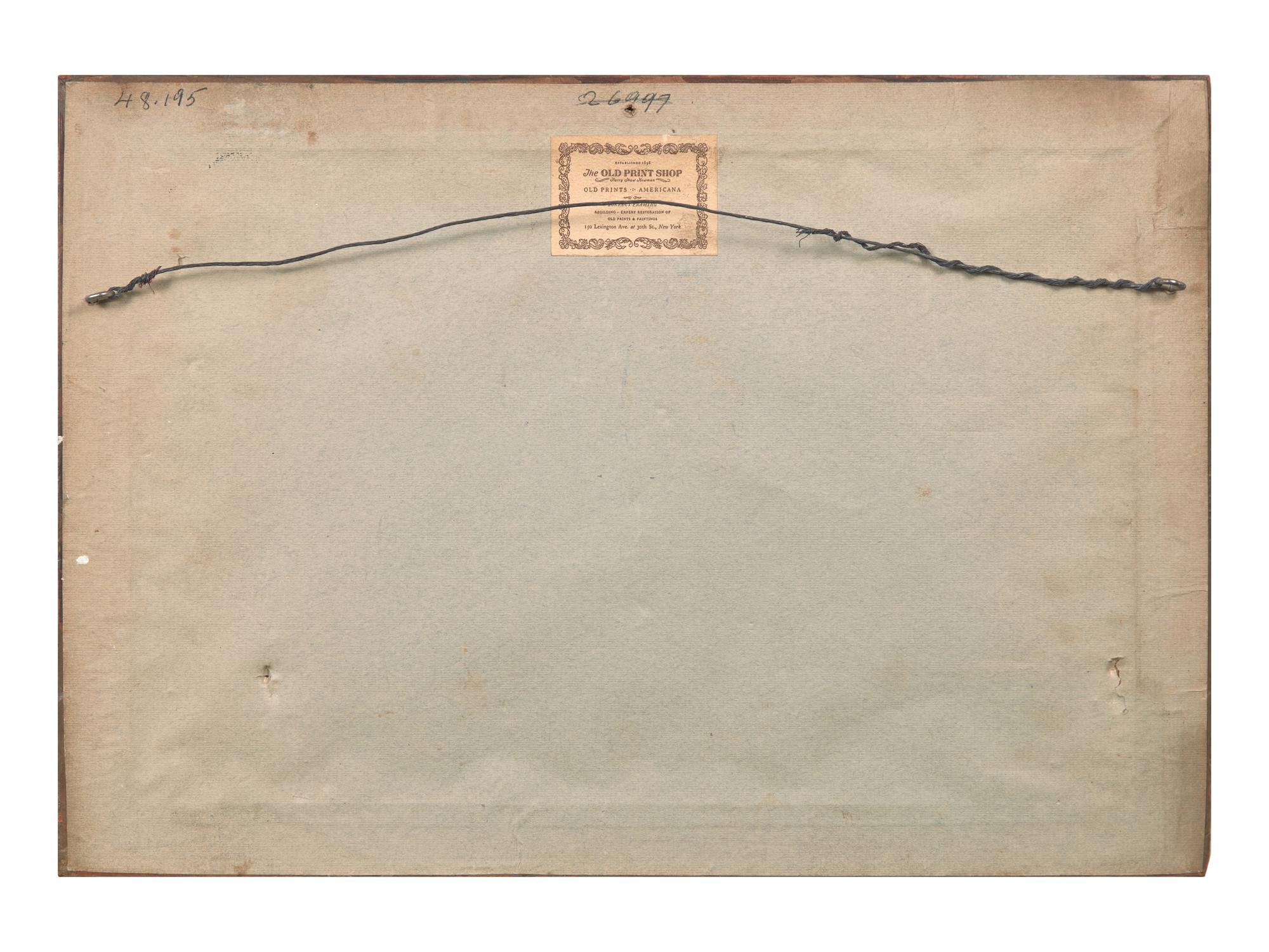 After N. Currier (1813-1888), La Fayette at the Tomb of Washington, Mount Vernon, Va , Circa 1840