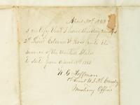 [CIVIL WAR]. Illinois Volunteers appointment for Sergeant Edwin W. Ross, Battery B, Illinois 2nd Light Artillery.