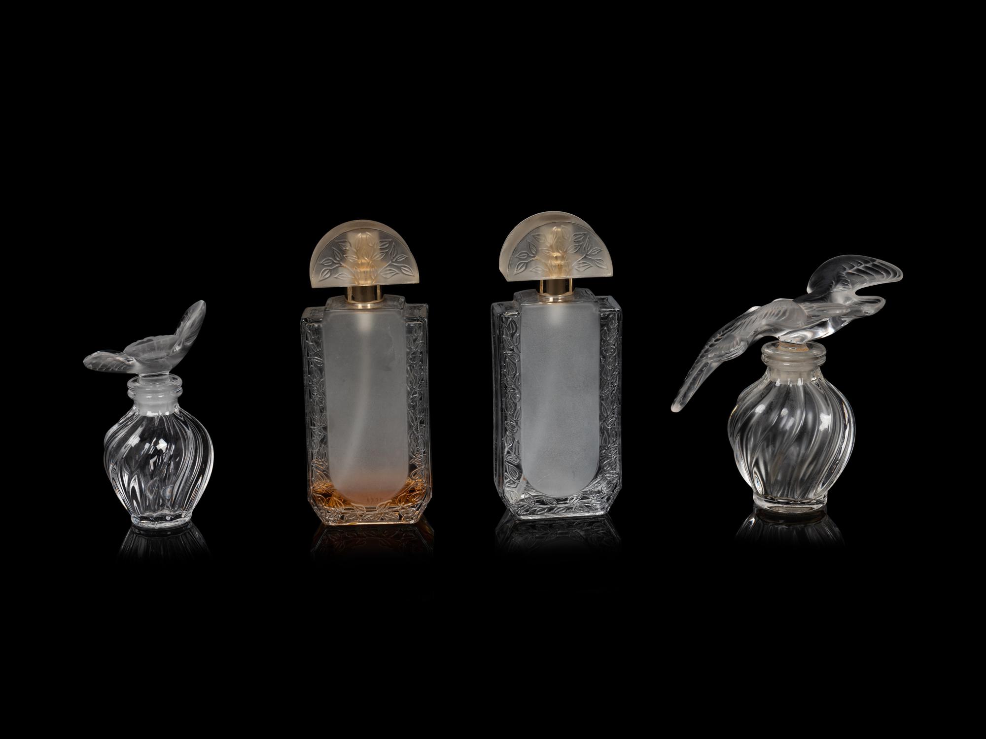 Four Lalique Perfume Bottles