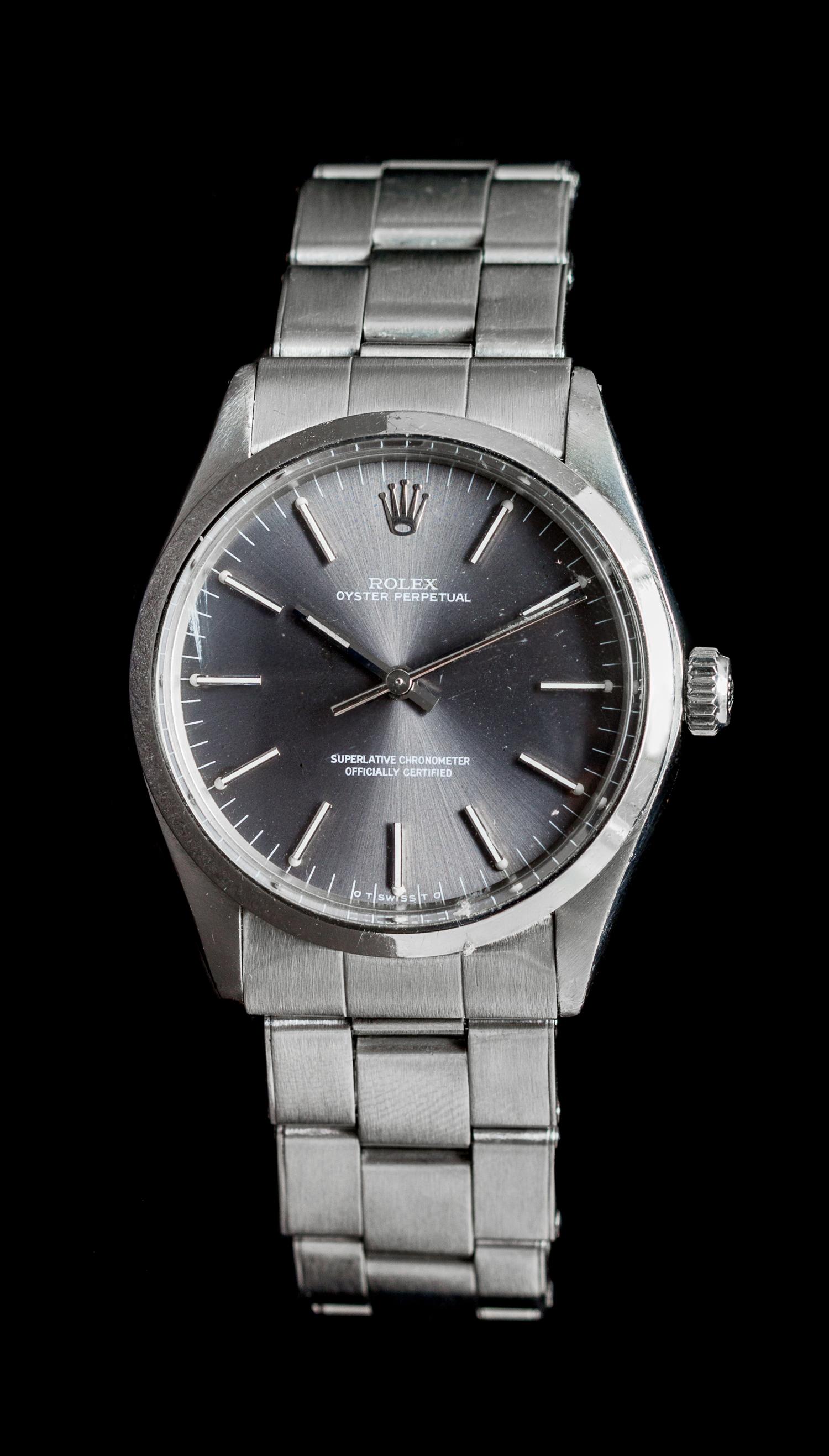 A Stainless Steel Ref. 1002 Oyster Perpetual Wristwatch, Rolex, Circa 1974,
