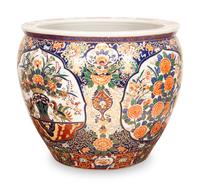 A Chinese Porcelain Jardinière in the Imari Palette