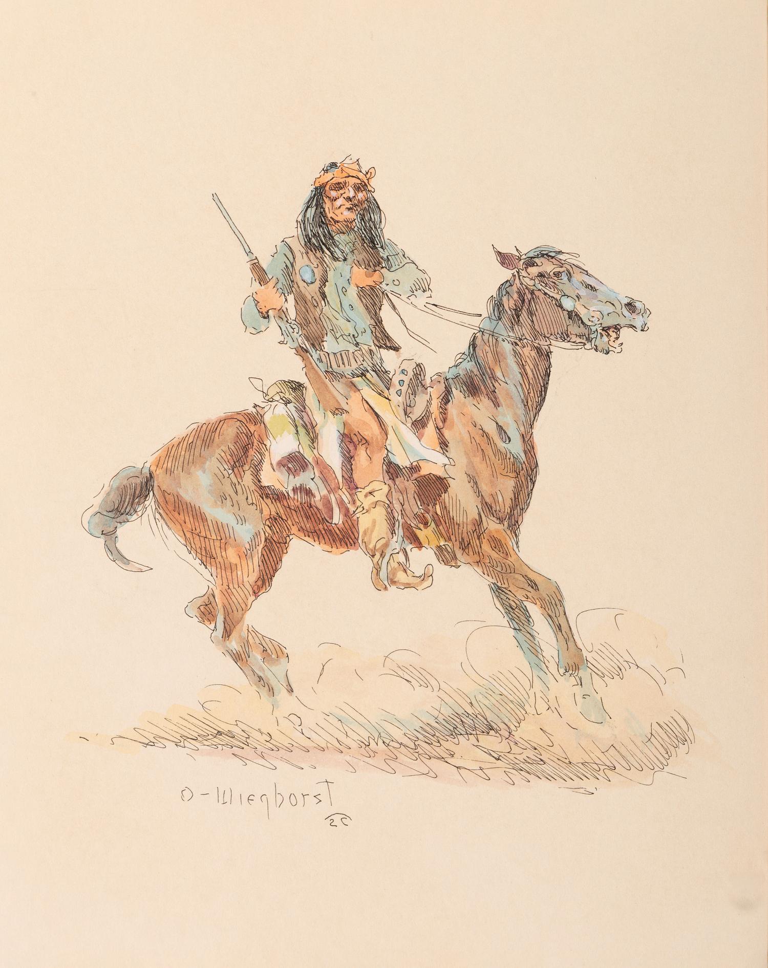 Apache on Horseback , c. 1968-69
