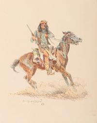 Apache on Horseback , c. 1968-69