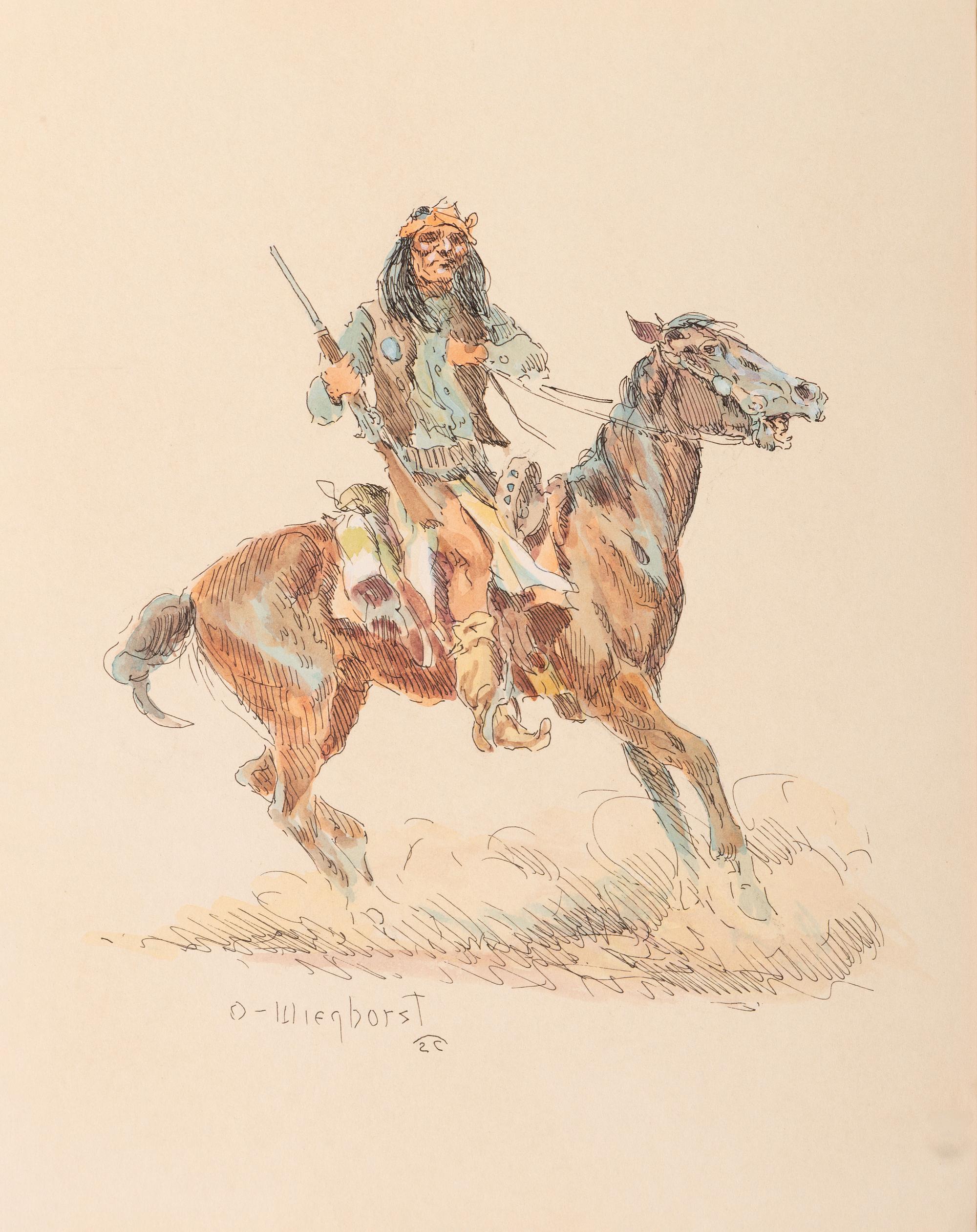 Apache on Horseback , c. 1968-69
