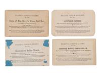 [CIVIL WAR]. 18 CDVs of important structures and hallowed grounds from Brady's Album Gallery . 1862.