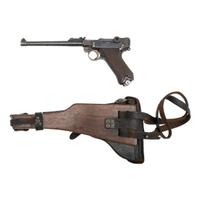 **DWM Artillery Luger Pistol with Matching Shoulder Board/Holster