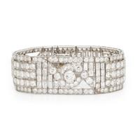 Maynier et Pinçon, Art Deco, Diamond and Platinum Bracelet