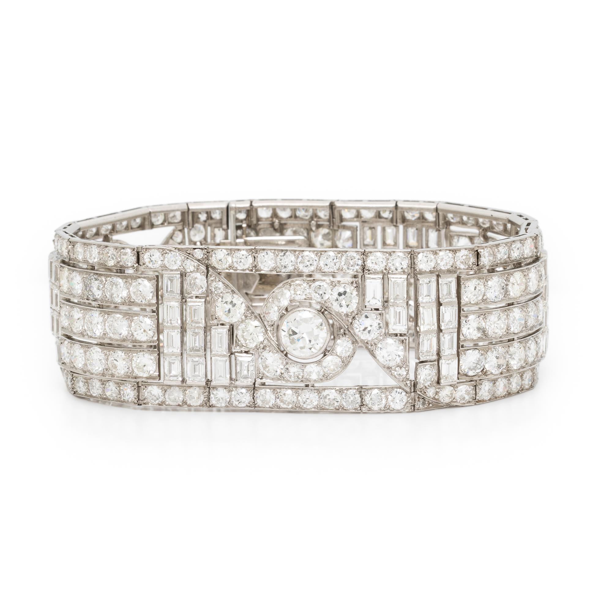 Maynier et Pinçon, Art Deco, Diamond and Platinum Bracelet
