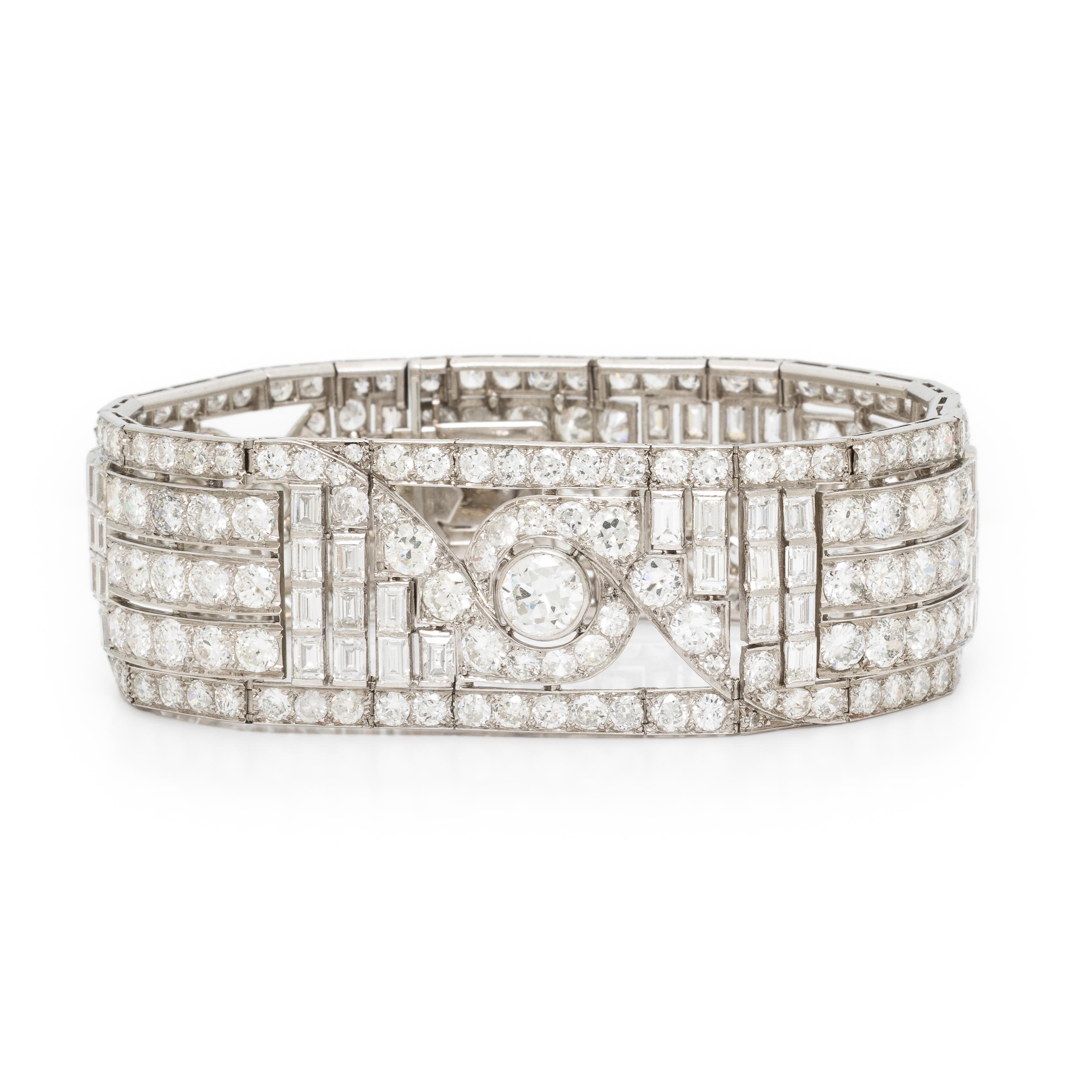 Maynier et Pinçon, Art Deco, Diamond and Platinum Bracelet