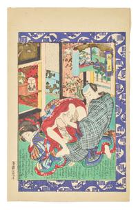 A Group of Japanese Woodblock Shunga Prints, 19th Century
