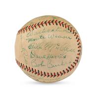 A 1933 Washington Senators Team Signed Autograph Baseball (Beckett Authentication Services Letter of Authenticity)