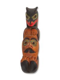 Carved Sea Otter Bowl with Eagle Lid