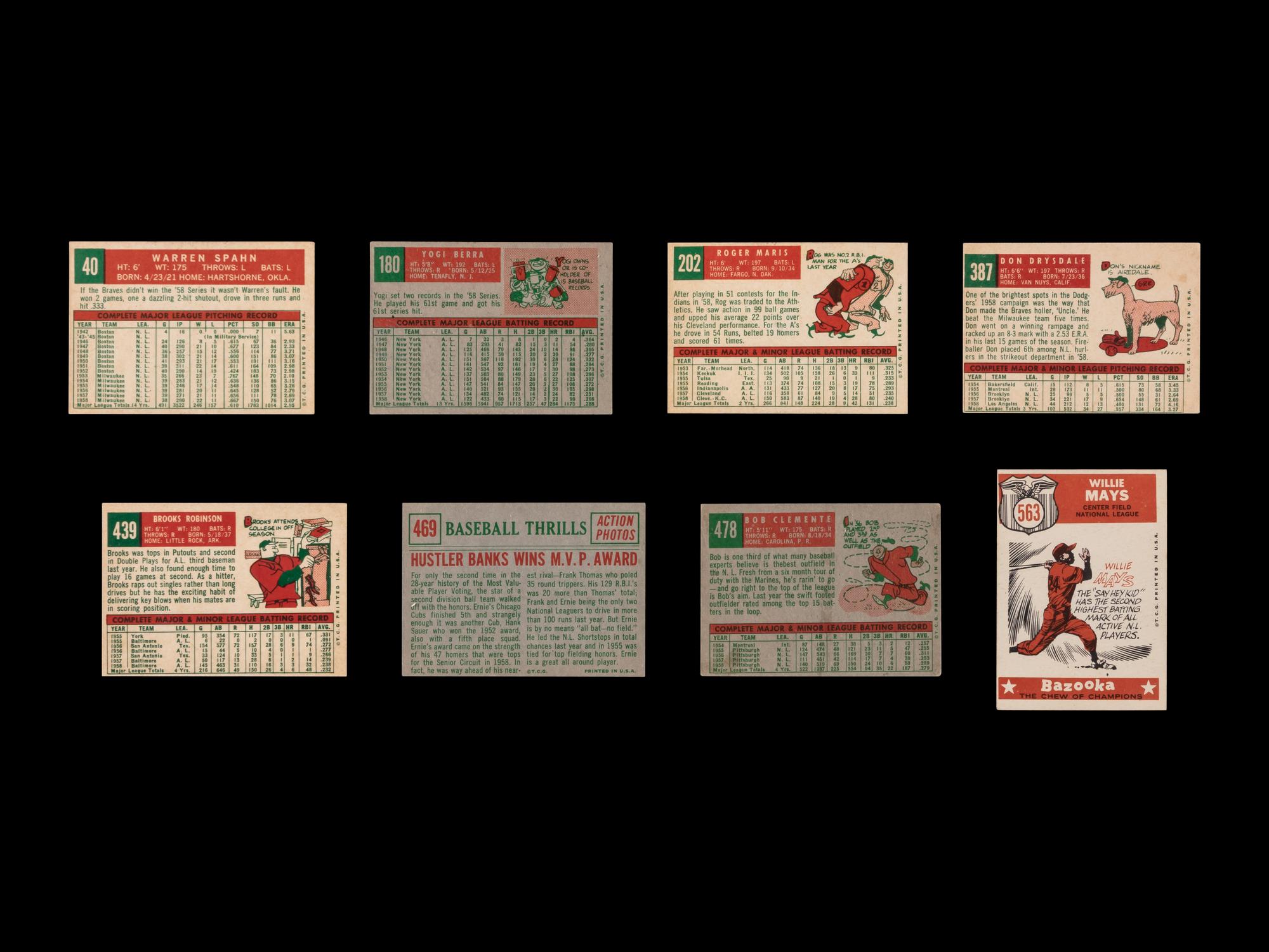 A Collection of 1959 Topps Baseball Cards Including Multiple Hall of Famers (86)