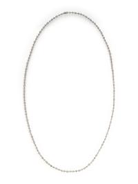 ZYDO, FANCY SHAPED DIAMOND AND WHITE GOLD LONG CHAIN