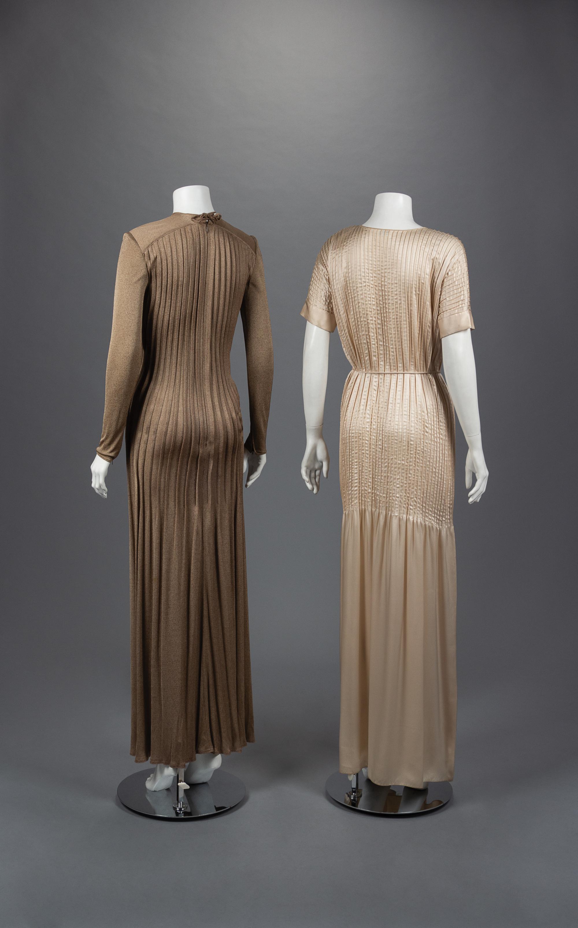 Two Geoffrey Beene Evening Dresses, Fall 1975