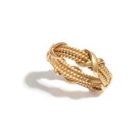 TIFFANY & CO., SCHLUMBERGER, YELLOW GOLD 'X' RING