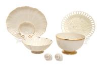 Four English Porcelain Articles Length of largest 10 1/4 inches. — 20TH CENTURY