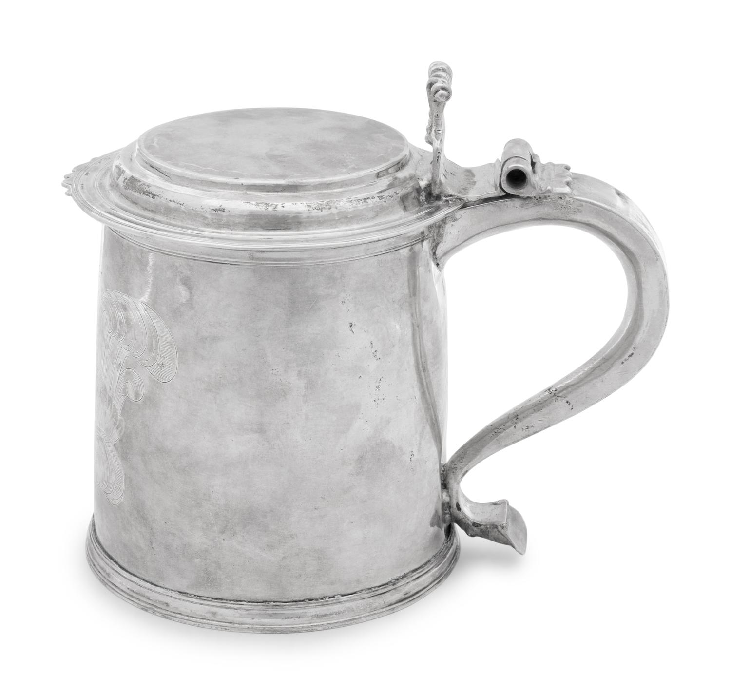 An English Silver Tankard