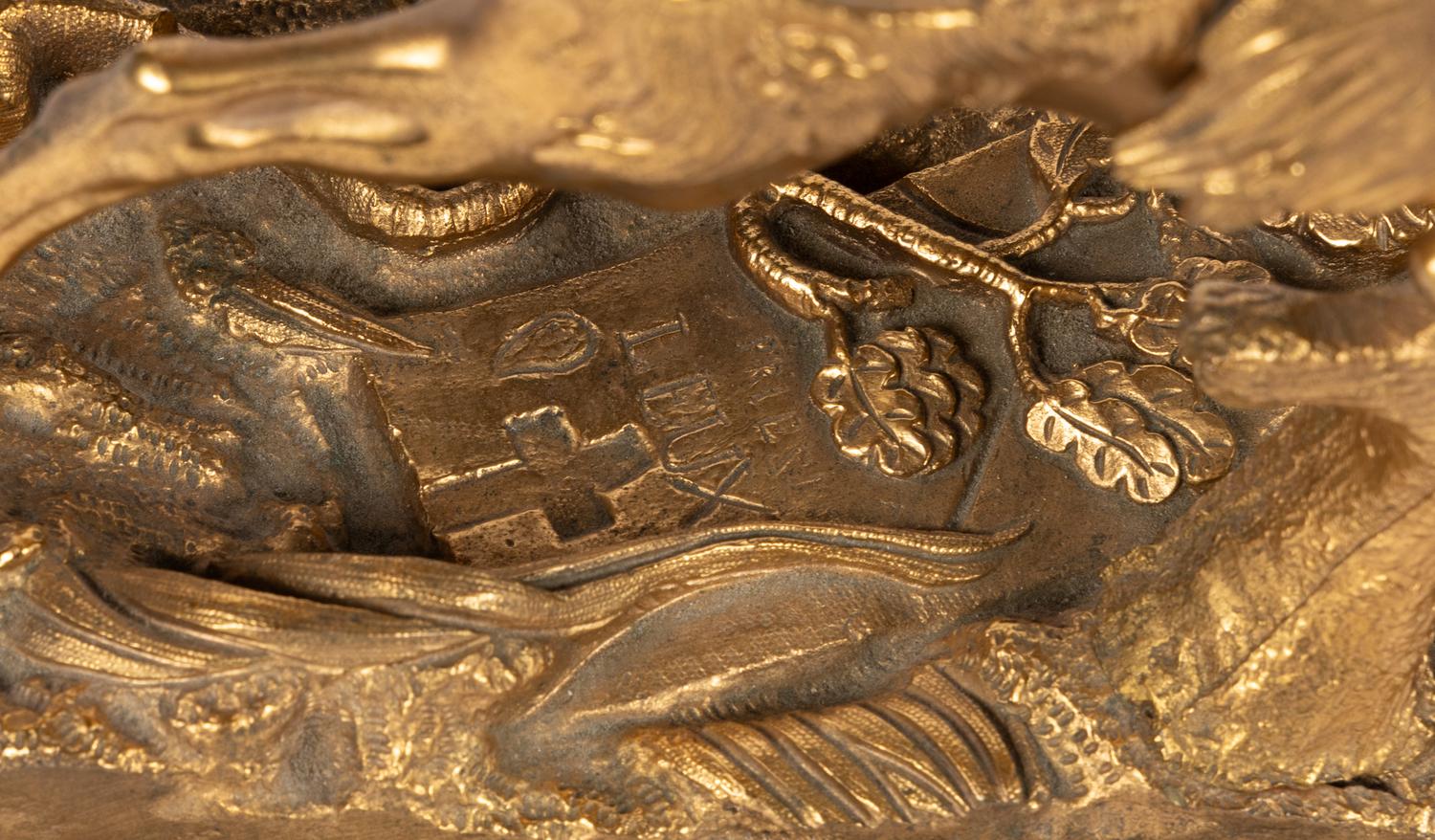 A Continental Gilt Bronze Figural Group