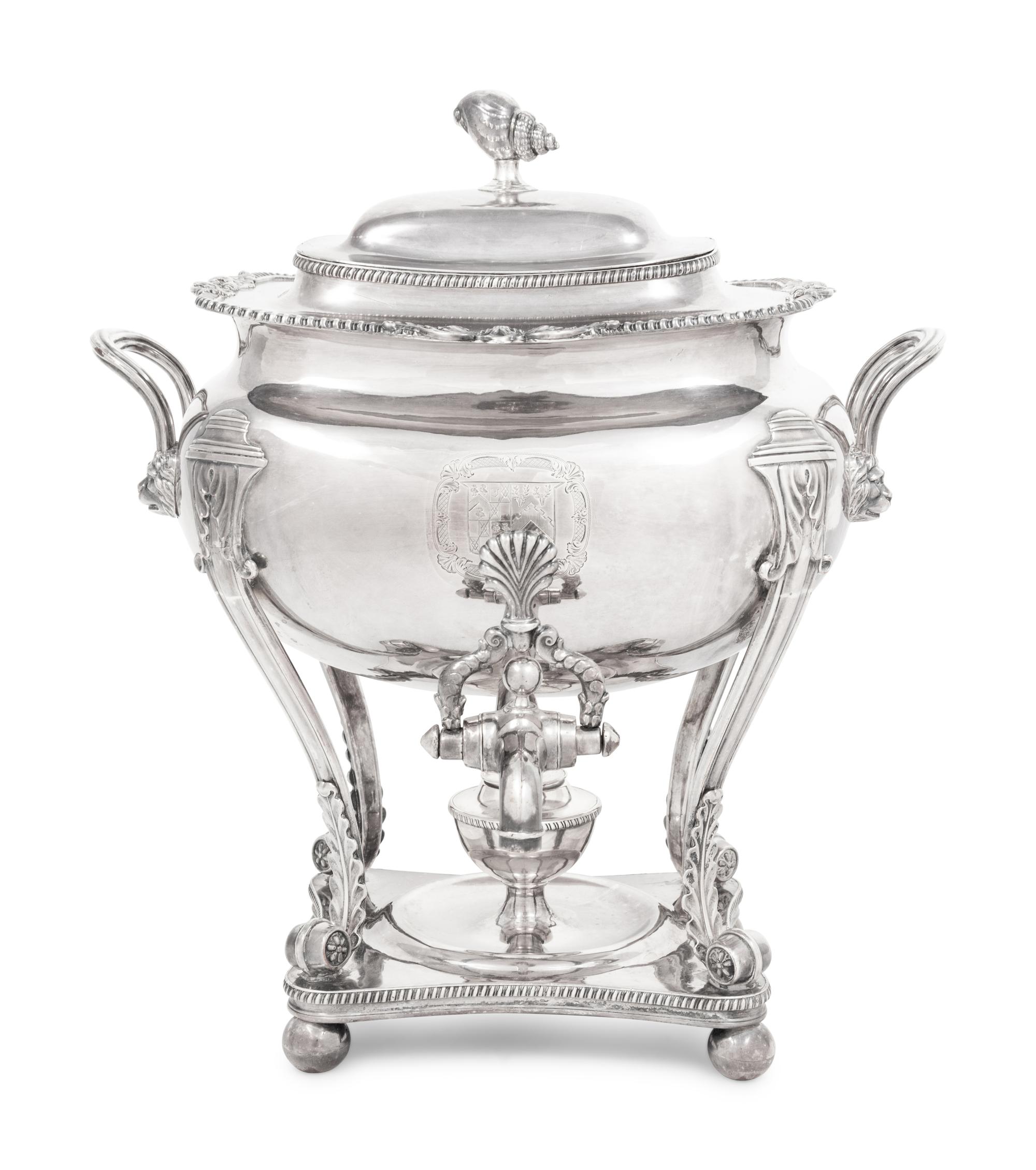 An English Silver-Plate Tea Urn