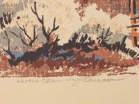 Five Works: Quiet Pool , edition 118/120; Fall Pasture , edition 94/130; Northern New Mexico , Over Print #1; Winter Afternoon; Night Stag , edition 129/150