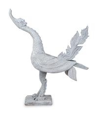 An Indonesian Carved and White-Painted Garuda — 20TH CENTURY