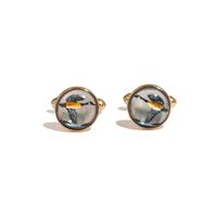 ESSEX CRYSTAL AND MOTHER-OF-PEARL CUFFLINKS