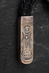 Sterling Silver and Turquoise Moth Bolo Tie
