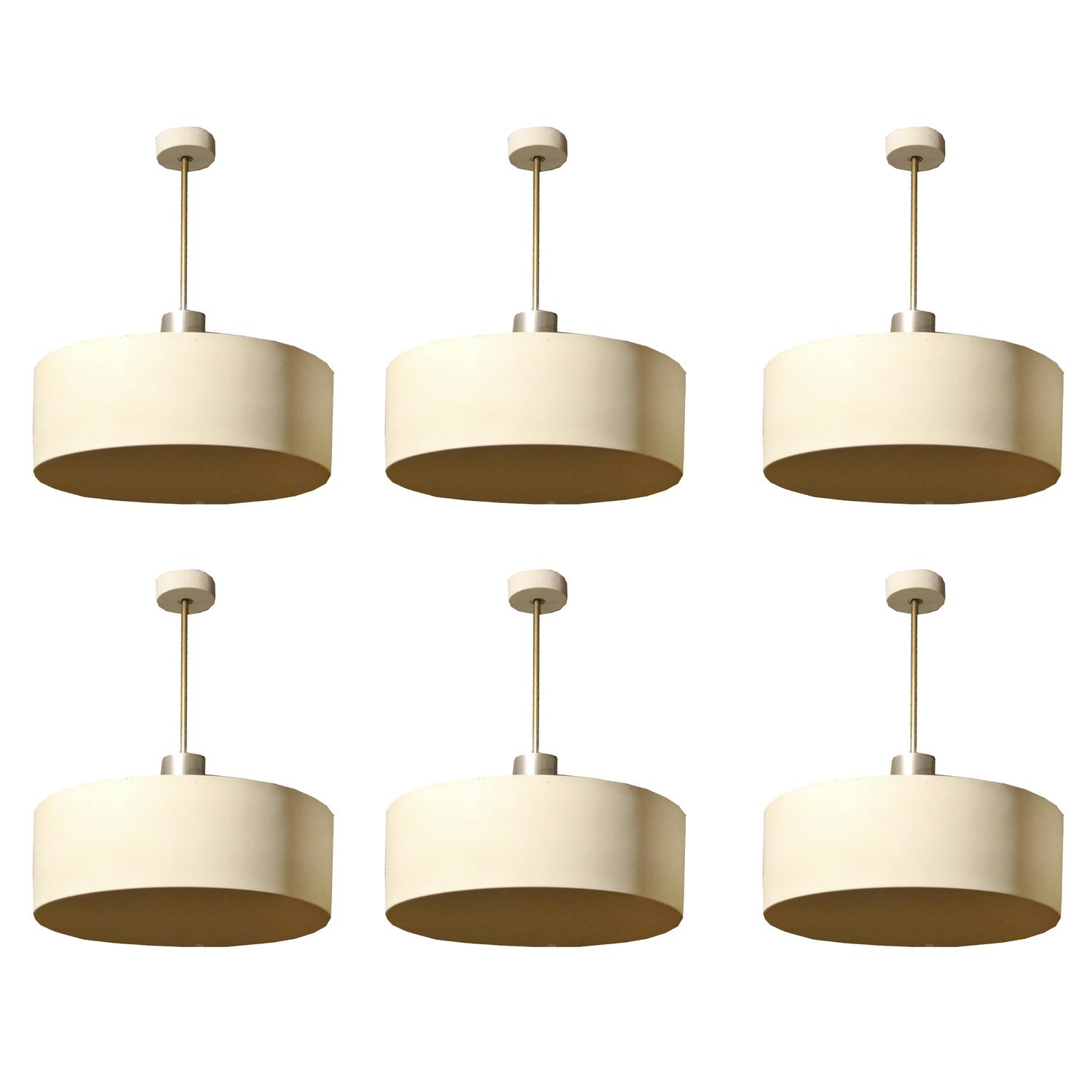 A Set of Six Mid-Century Light Fixtures 23" W x 23" D x 31" H — United States, Mid-20th Century