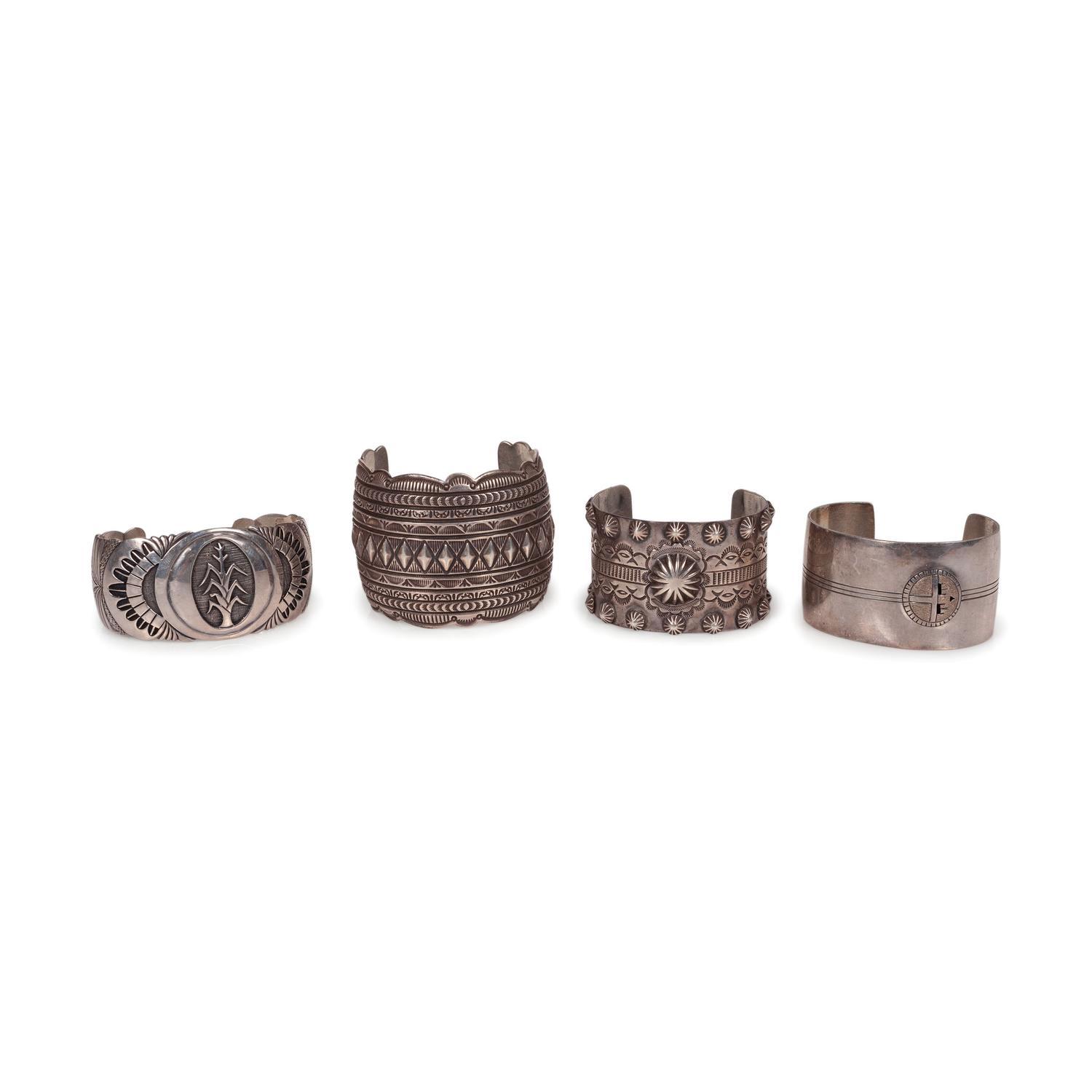 Navajo Sterling Silver Cuff Bracelets