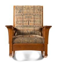 Arts and Crafts Style Oak Rocking Chair