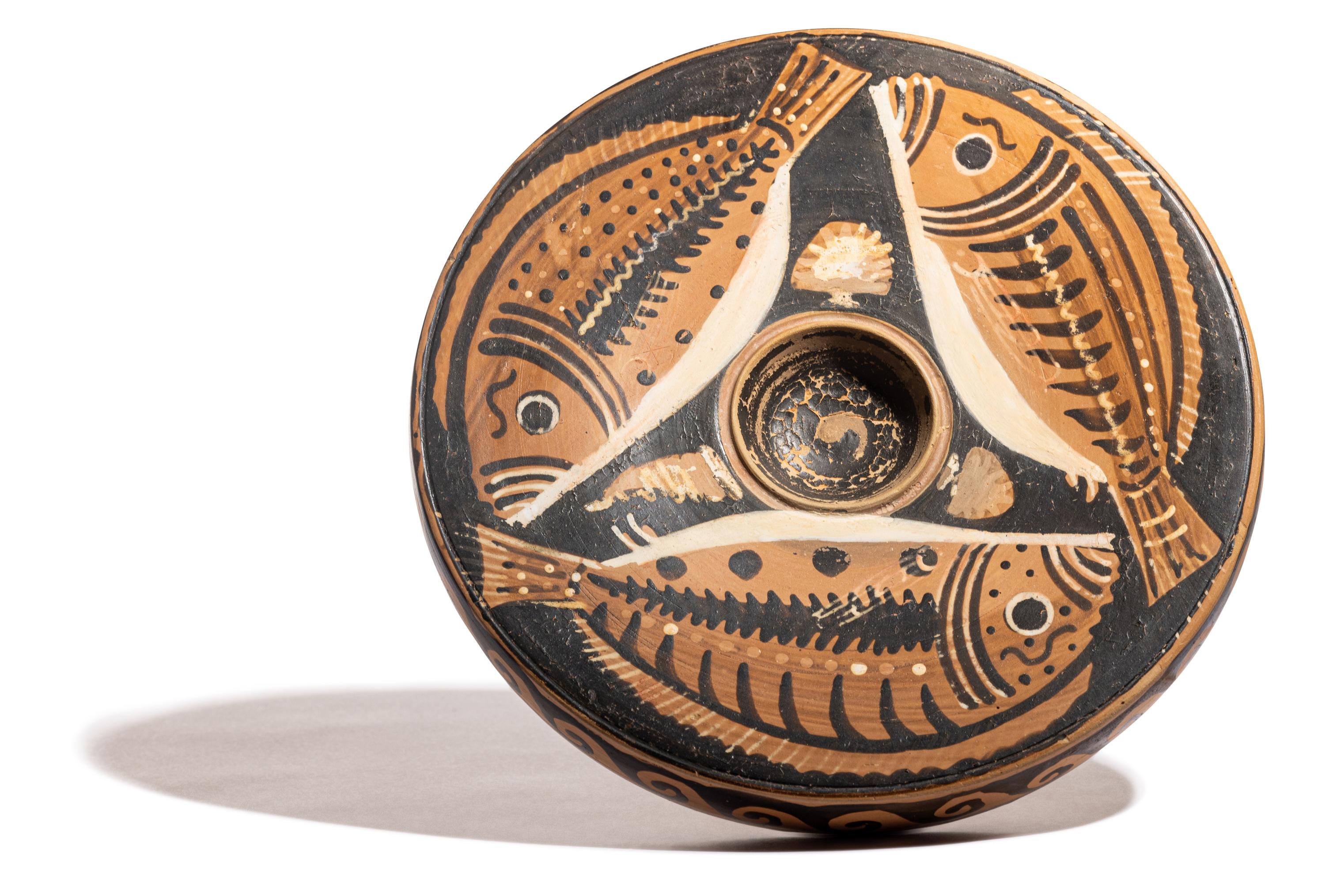 An Apulian Red-Figured Fish Plate