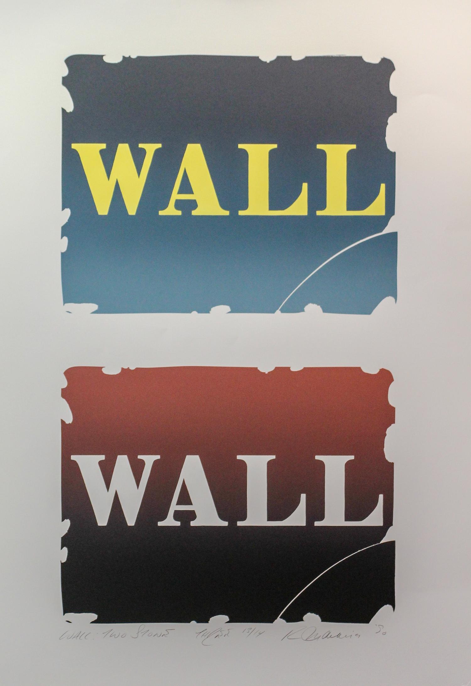 Robert Indiana, (American, b. 1928), Wall: Two Stones - Three, 1990