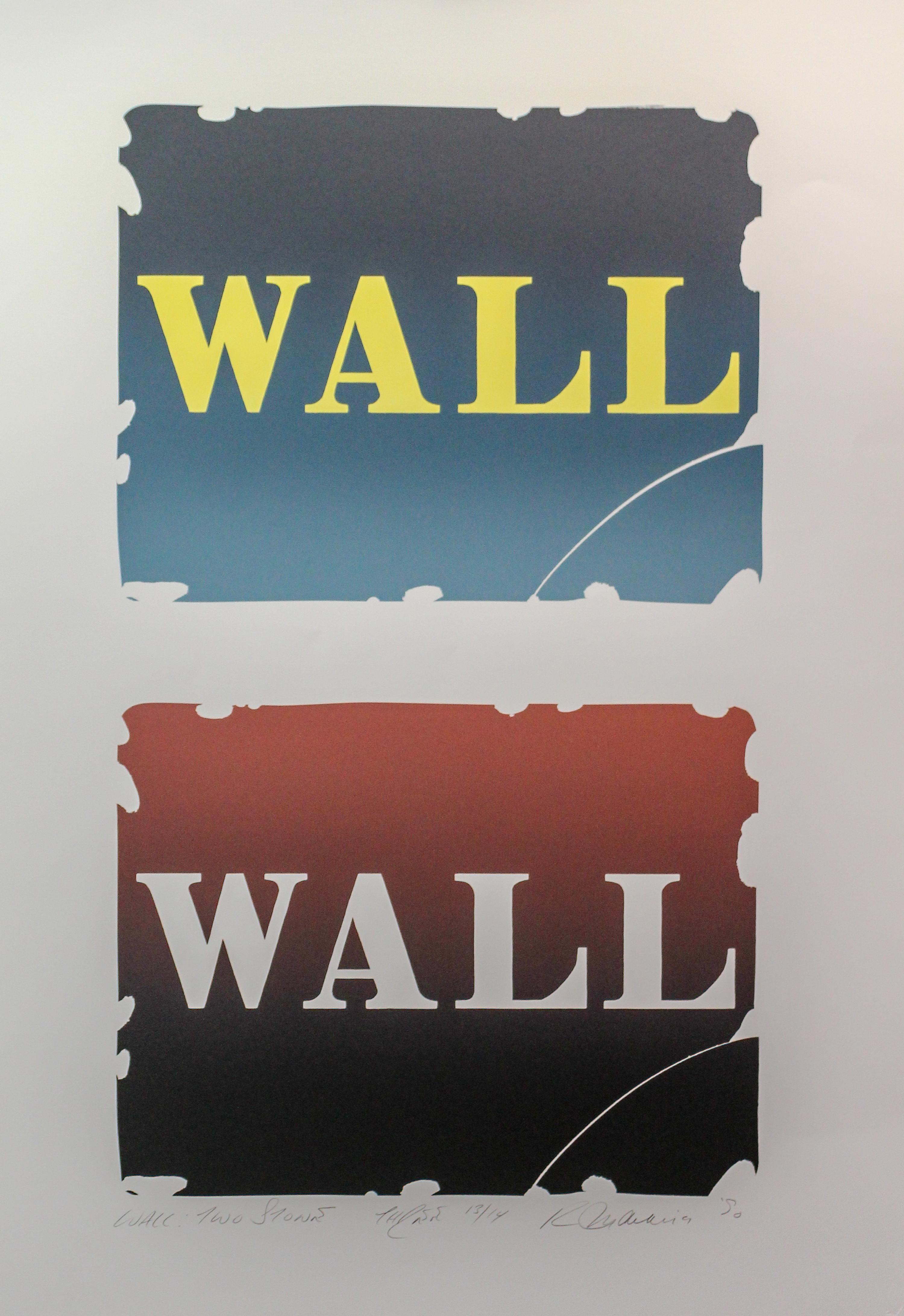Robert Indiana, (American, b. 1928), Wall: Two Stones - Three, 1990