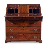 A Chippendale Walnut Slant-Front Bureau