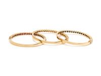 DIAMOND, SAPPHIRE AND RUBY BANGLE BRACELET SET