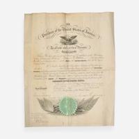 [Presidential] [Bunce, Francis M.] Buchanan, James Signed Military Commission