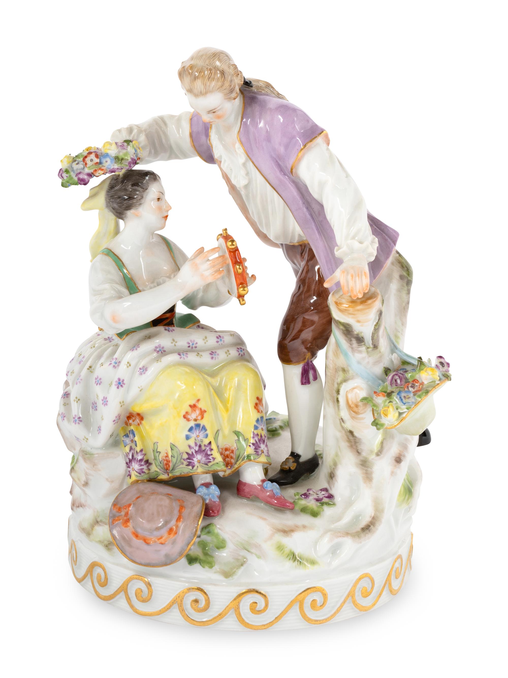 A Meissen Porcelain Figural Group