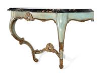 A Venetian Style Painted Marble-Top Console Table