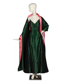 Arnold Scaasi; Custom Gown, Stole, and Matching Shoes