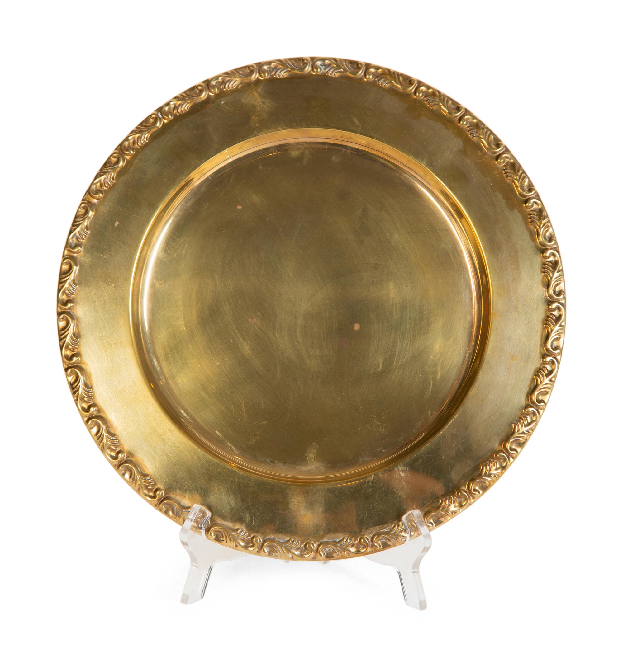Nine English Porcelain Luncheon Plates and Five Continental Porcelain Cups with Saucers