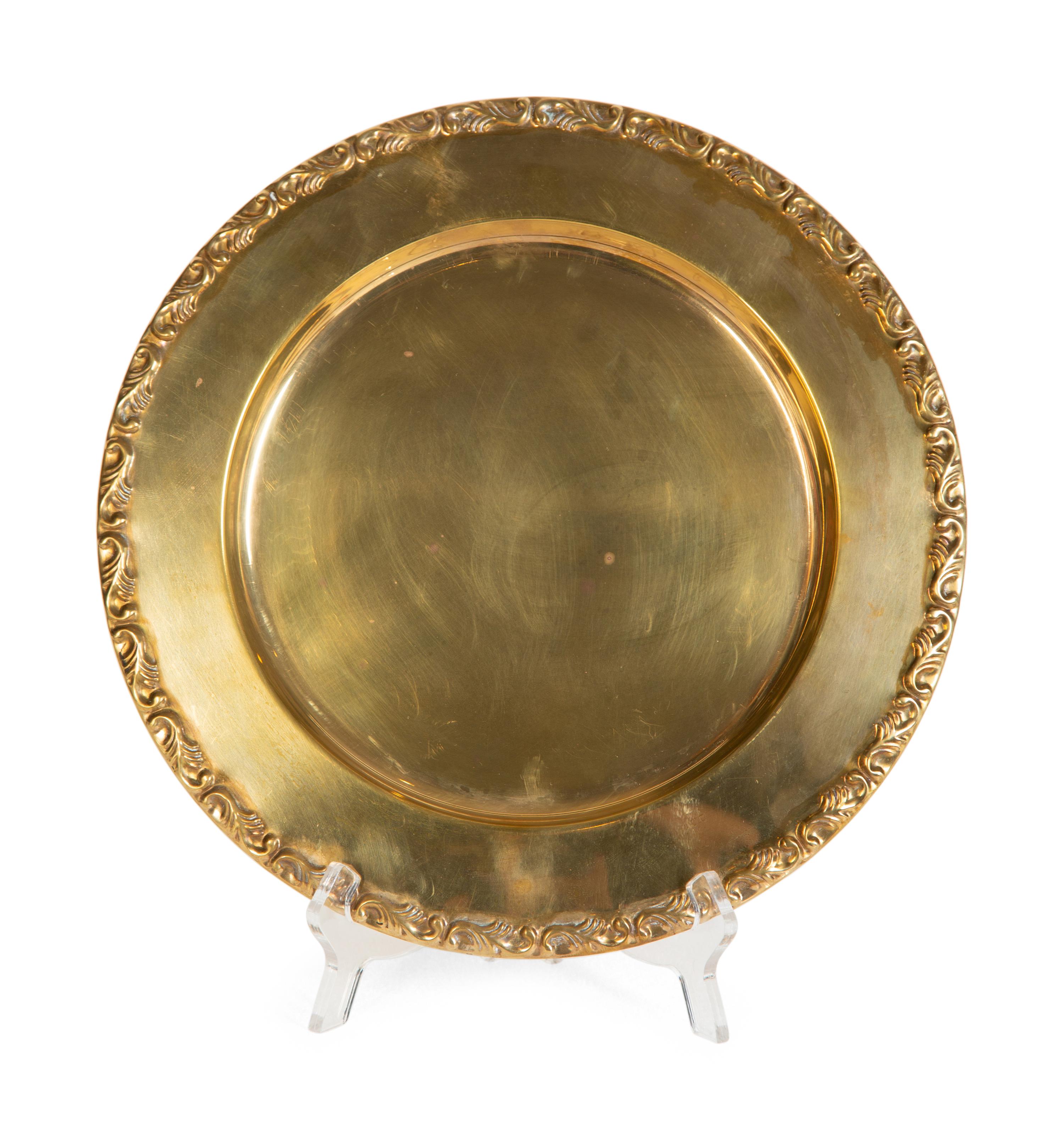 Nine English Porcelain Luncheon Plates and Five Continental Porcelain Cups with Saucers