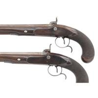 Cased Pair of Percussion Altered Pistols by John Richards of London