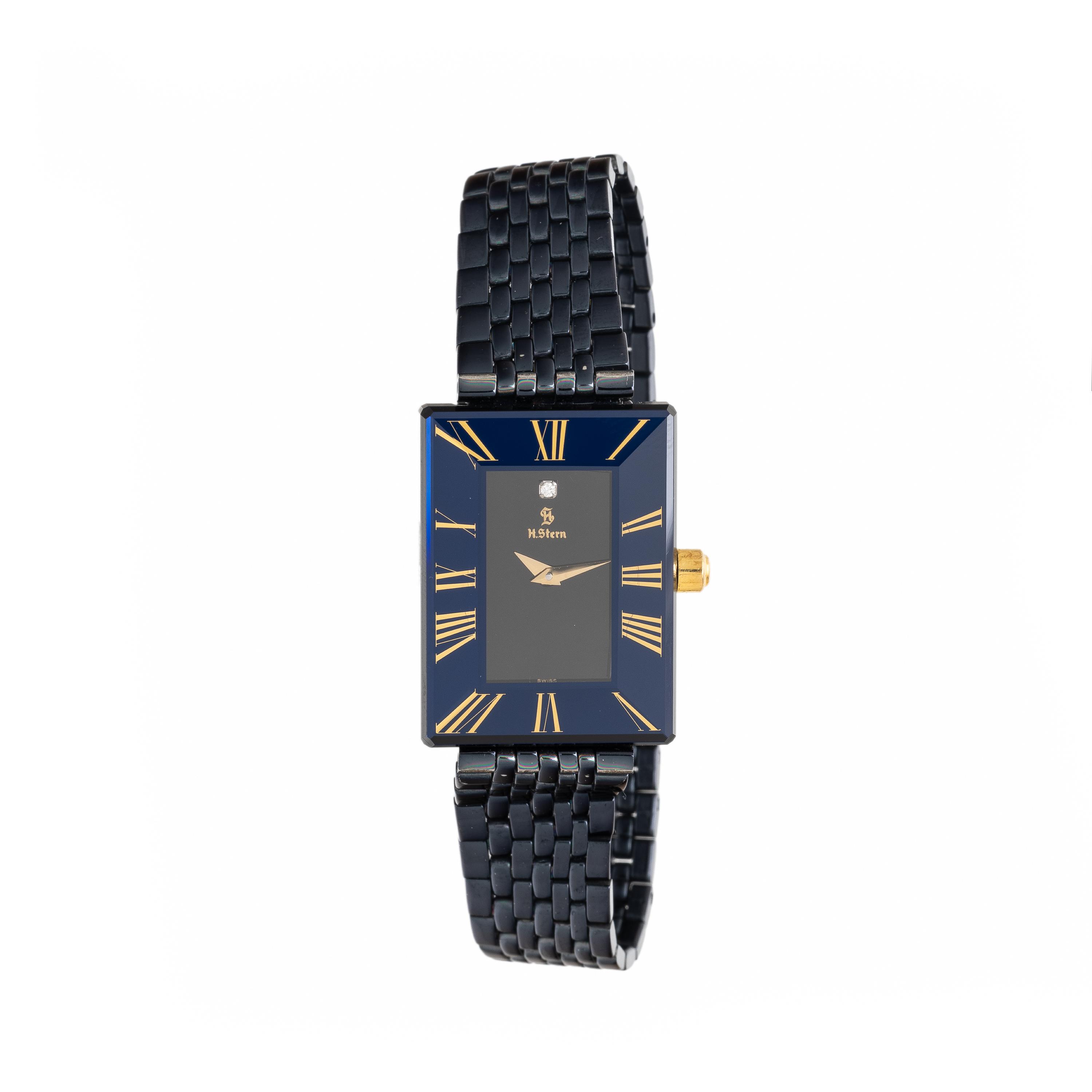 H. Stern, Ceramic and Crystal 'Safira' Watch