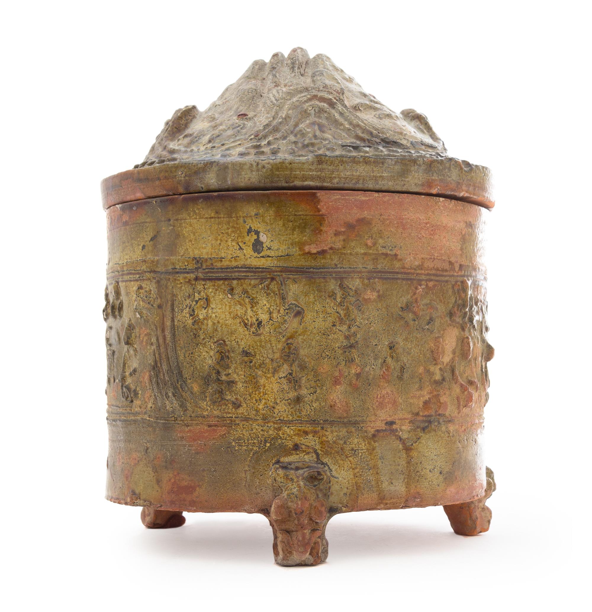 A Chinese Brown Glazed Pottery Hill Jar Height 10 1/2 inches. — HAN DYNASTY (206 B.C. - A.D. 220)